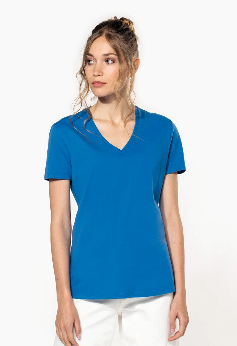 Kariban Ladies Organic V-Neck T-Schirt 150 IC