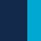 navy / turquoise