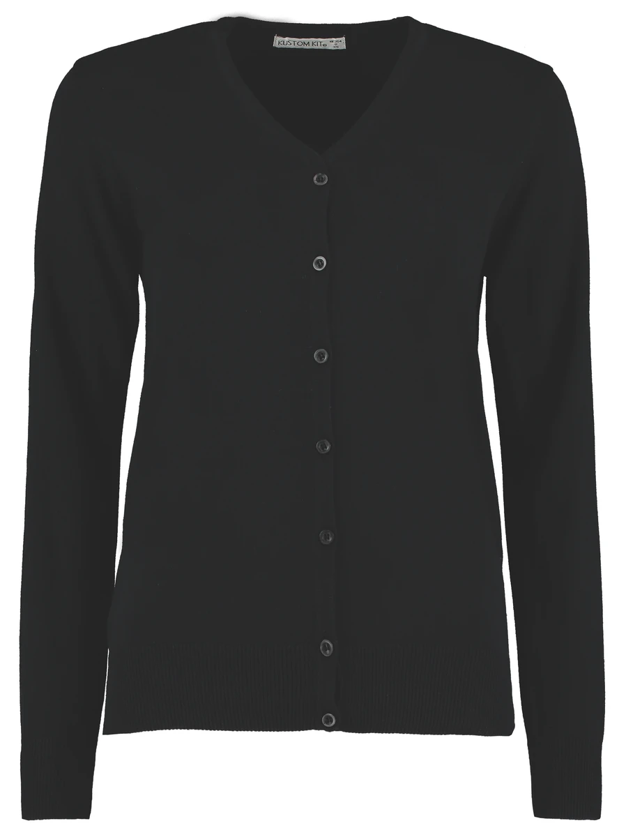 Kustom Kit Womens Arundel V-Neck Cardigan