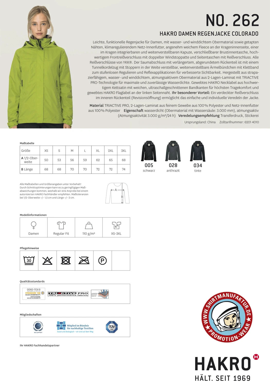 Hakro Ladies Rain Jacket
