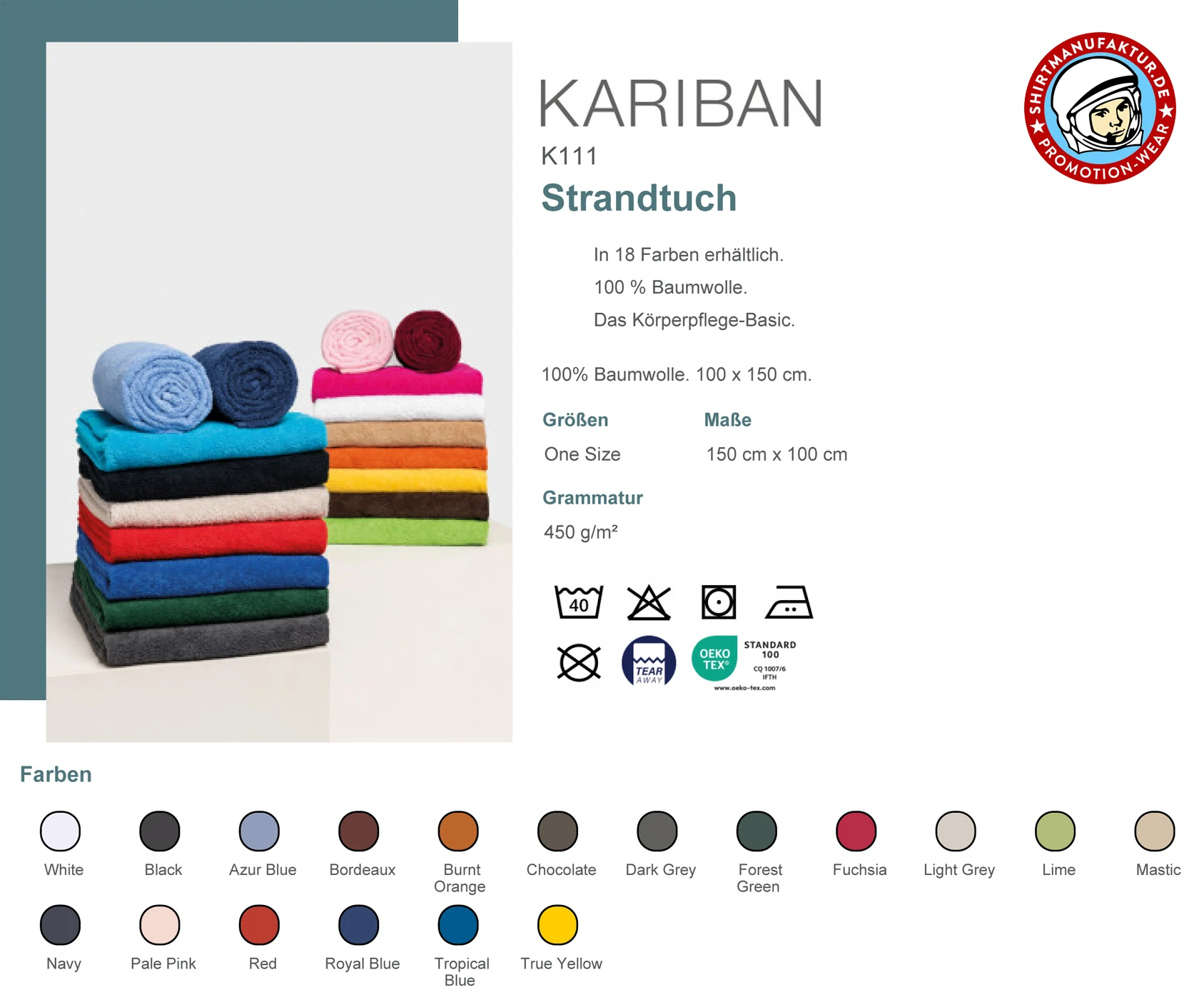 Kariban Strandtuch