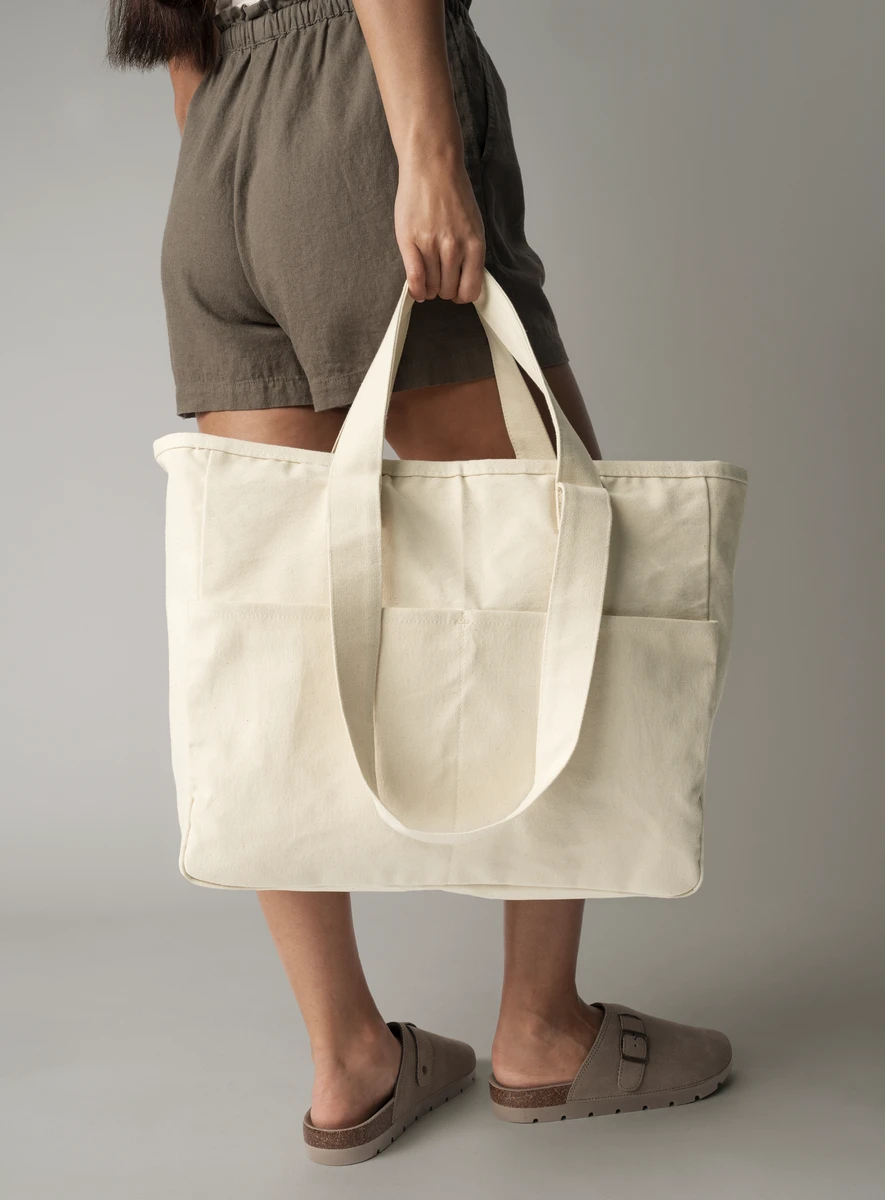 Westford Mill Double Handle Cargo Pocket Bag