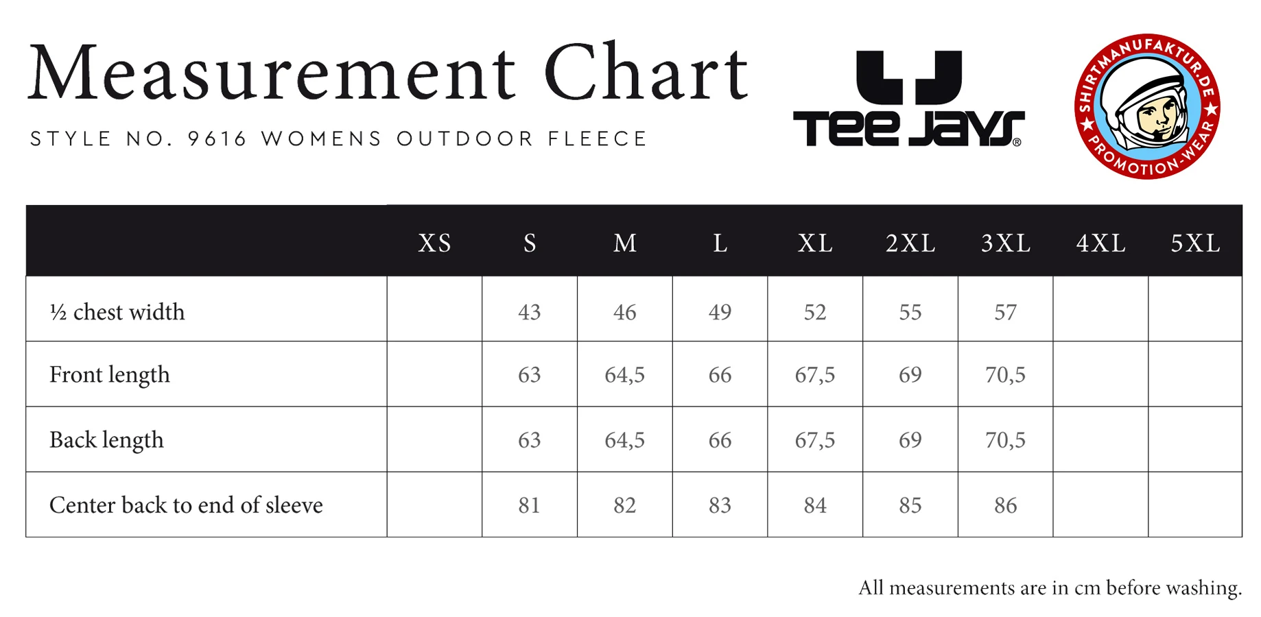 Tee Jays Womens Outdoor Fleece Jacket