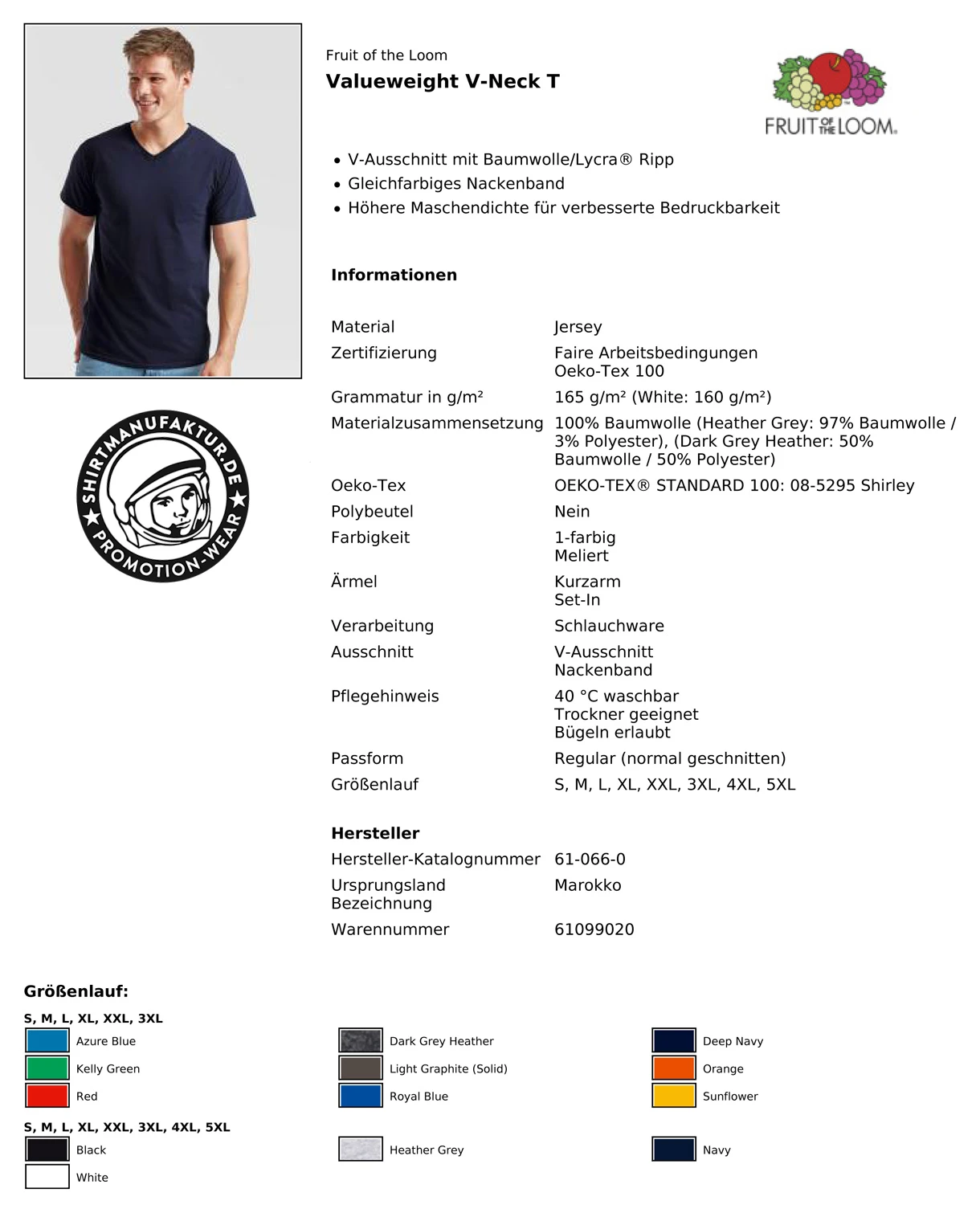 Fruit of the Loom Super Premium T