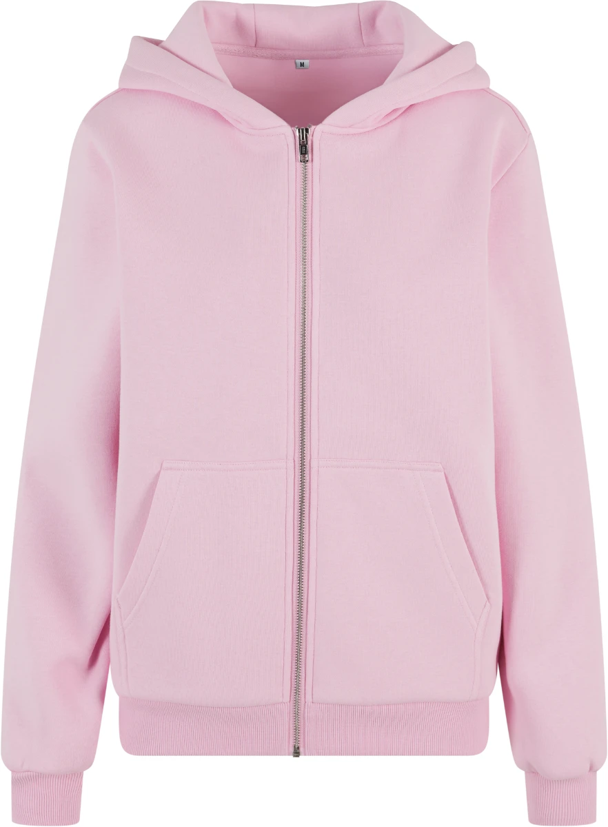 Build Your Brand Ladies Fluffy Zip Hoody