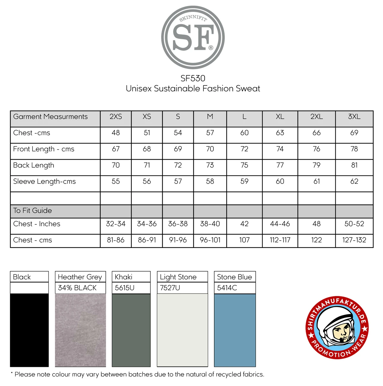 SkinniFit Unisex Sustainable Fashion Sweat