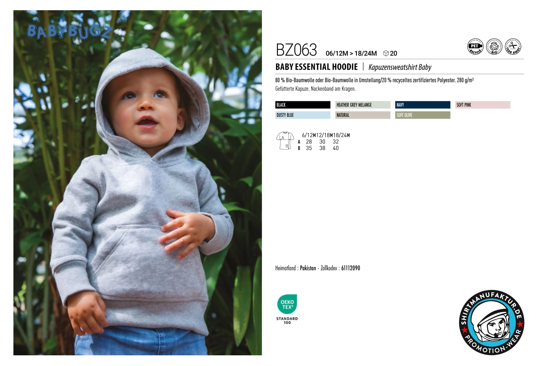 Babybugz Baby Essential Hoodie