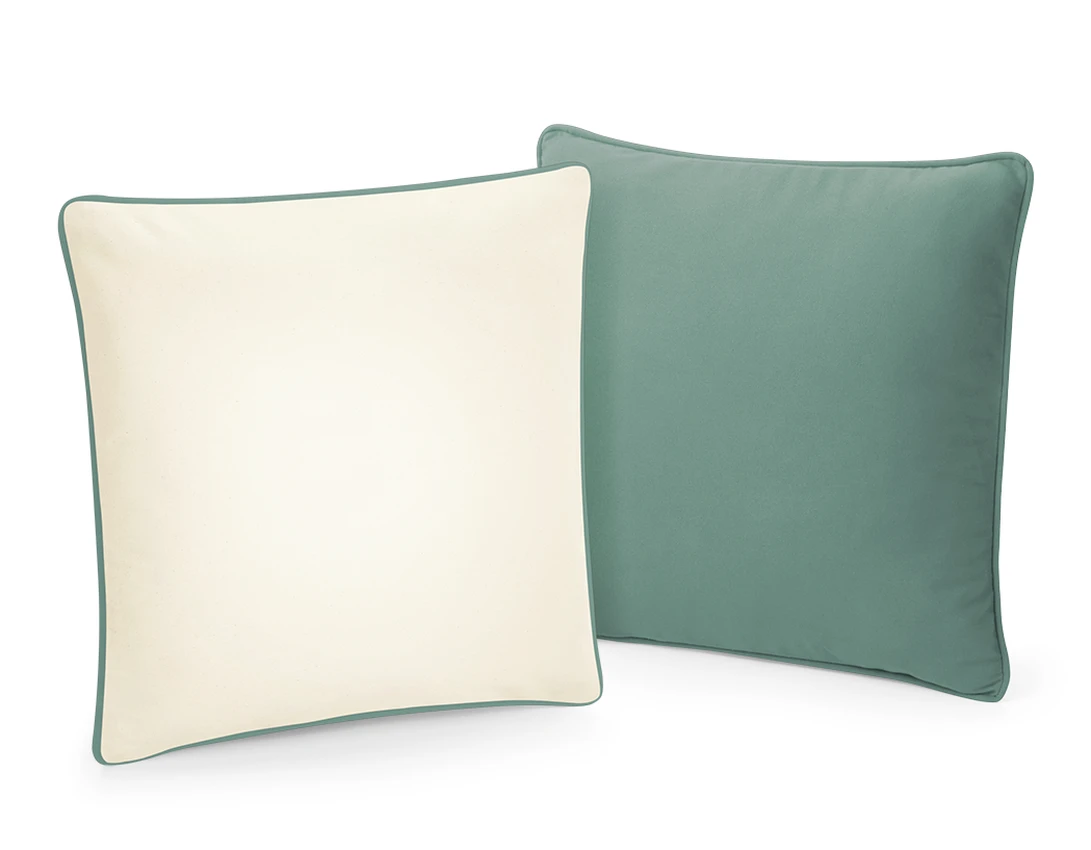 Westford Mill Fairtrade Cotton Piped Cushion Cover