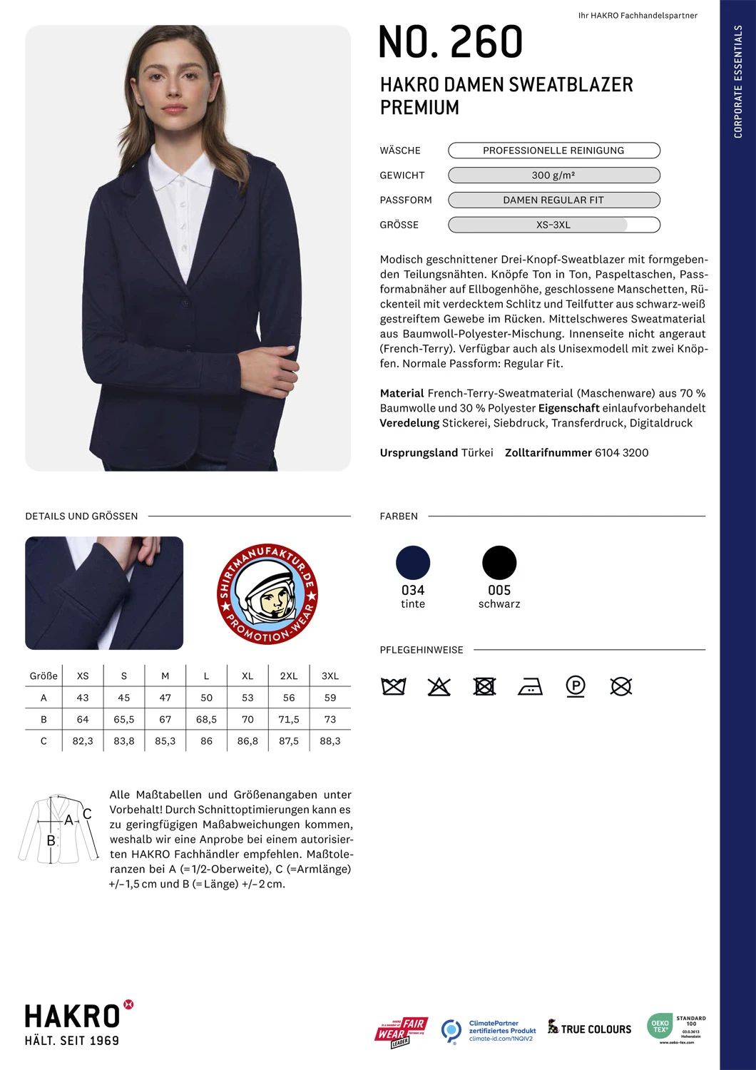Hakro Ladies Sweatblazer Premium