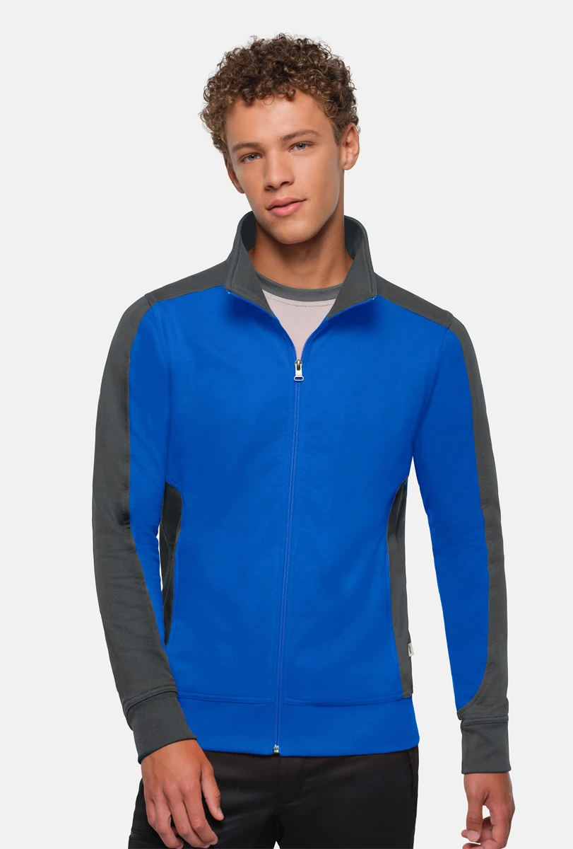 Hakro Sweatjacke Contrast Mikralinar 