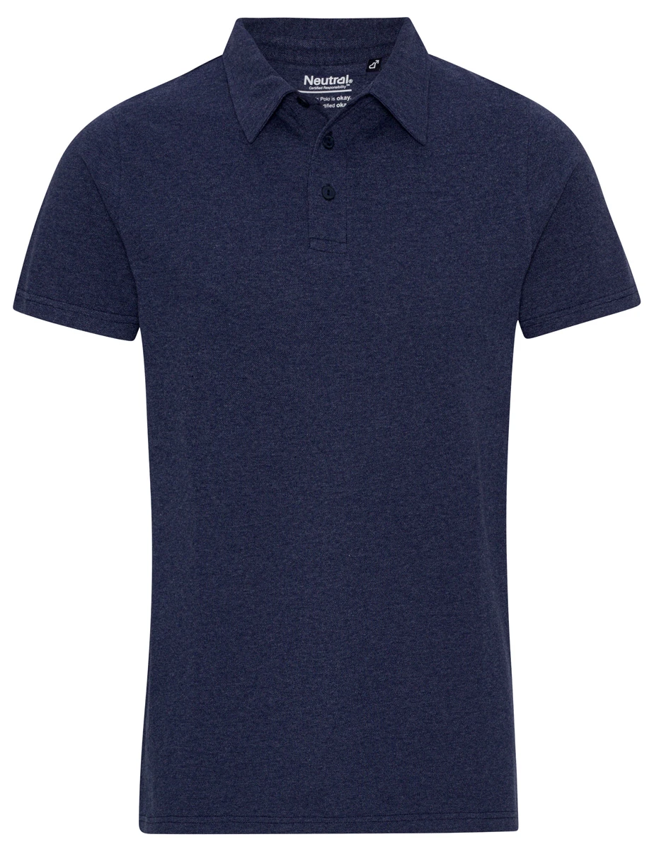 Neutral Recycled Cotton Polo