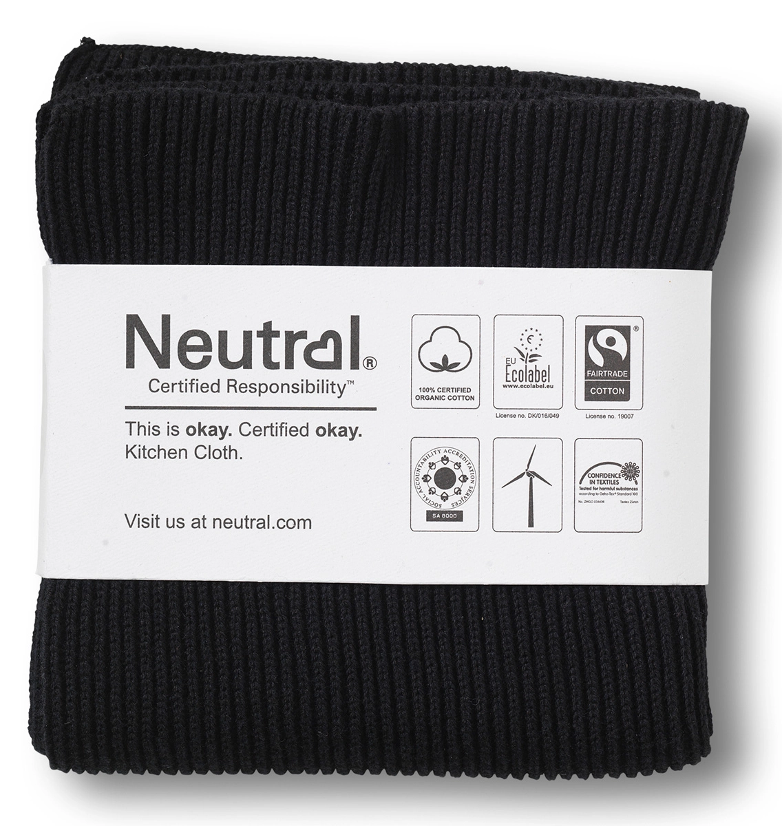 Neutral Rib Knit Kitchen Cloth