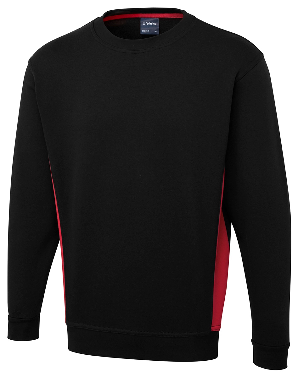 Uneek Two Tone Crew Neck Sweatshirt