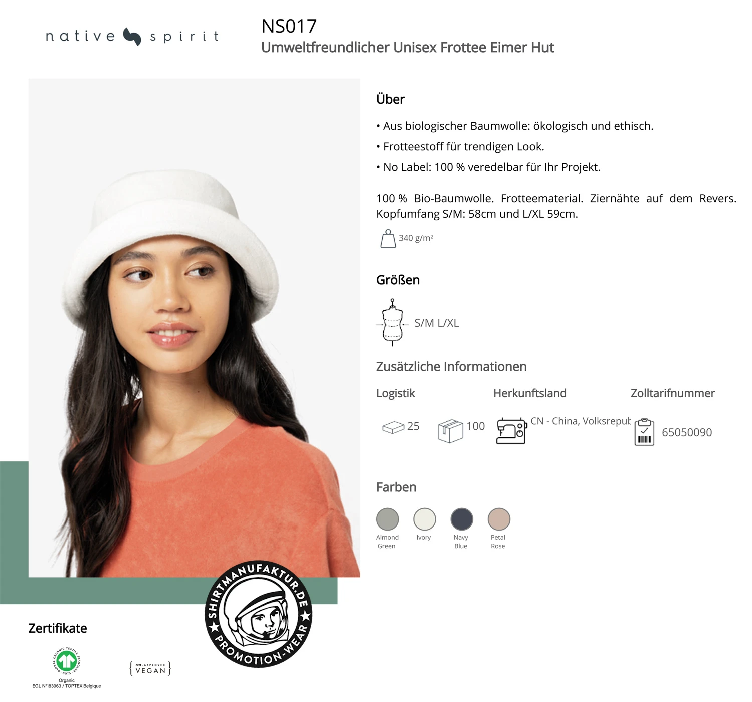 Native Spirit Frottee Hat