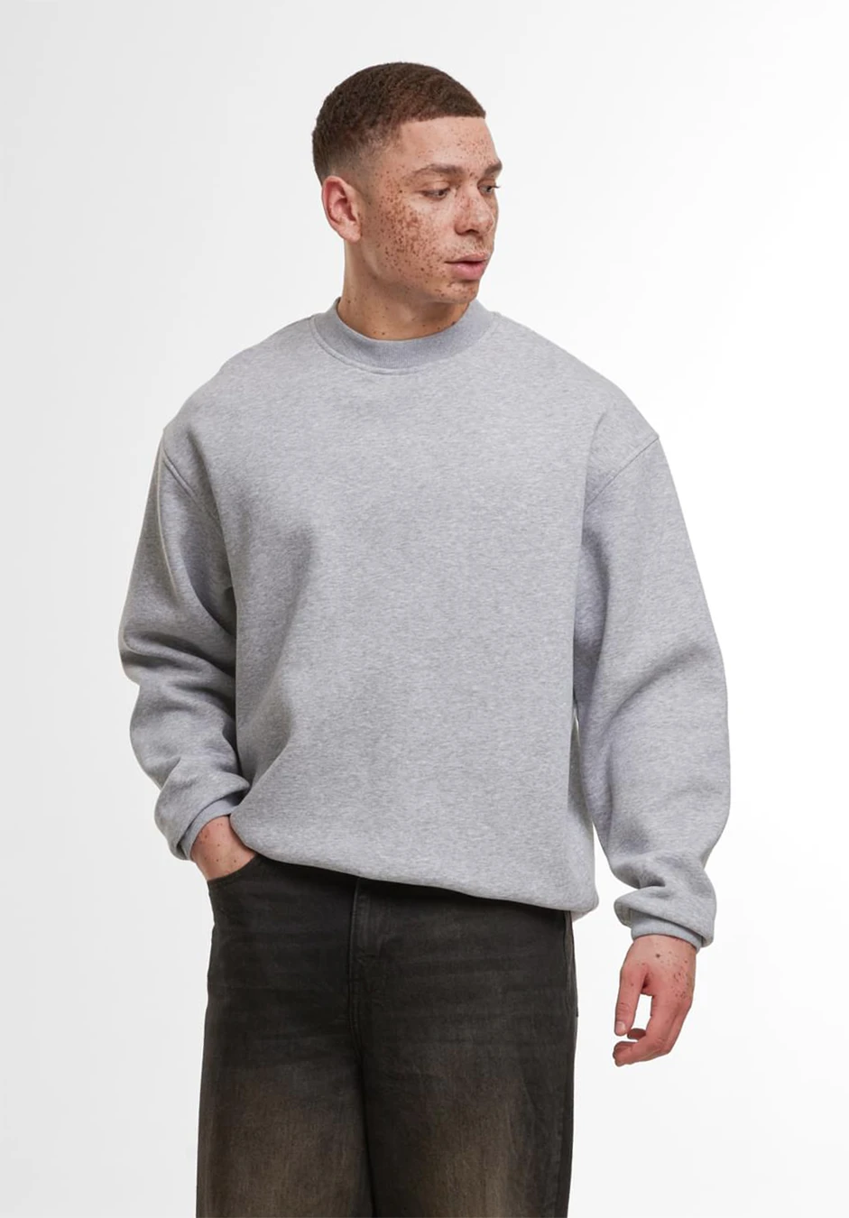 Build Your Brand Loose Fit Sweatshirt