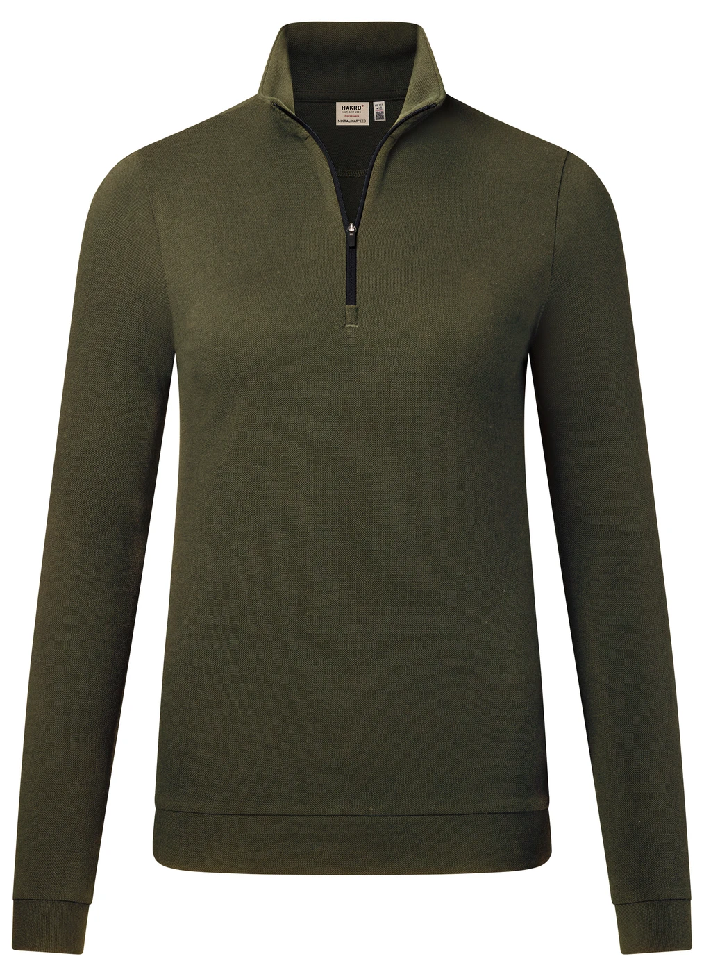 Hakro Ladies Zip-Longsleeve Piqué Mikralinar Eco
