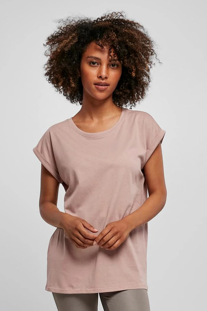 Build Your Brand Ladies Extended Shoulder Tee