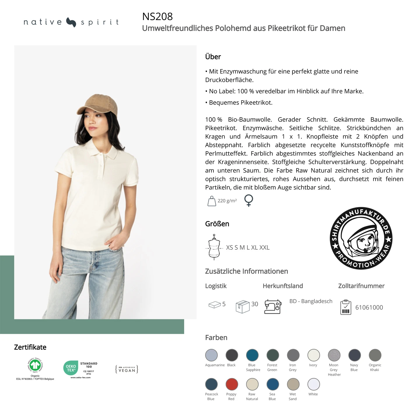 Native Spirit Ladies Piqué Polo