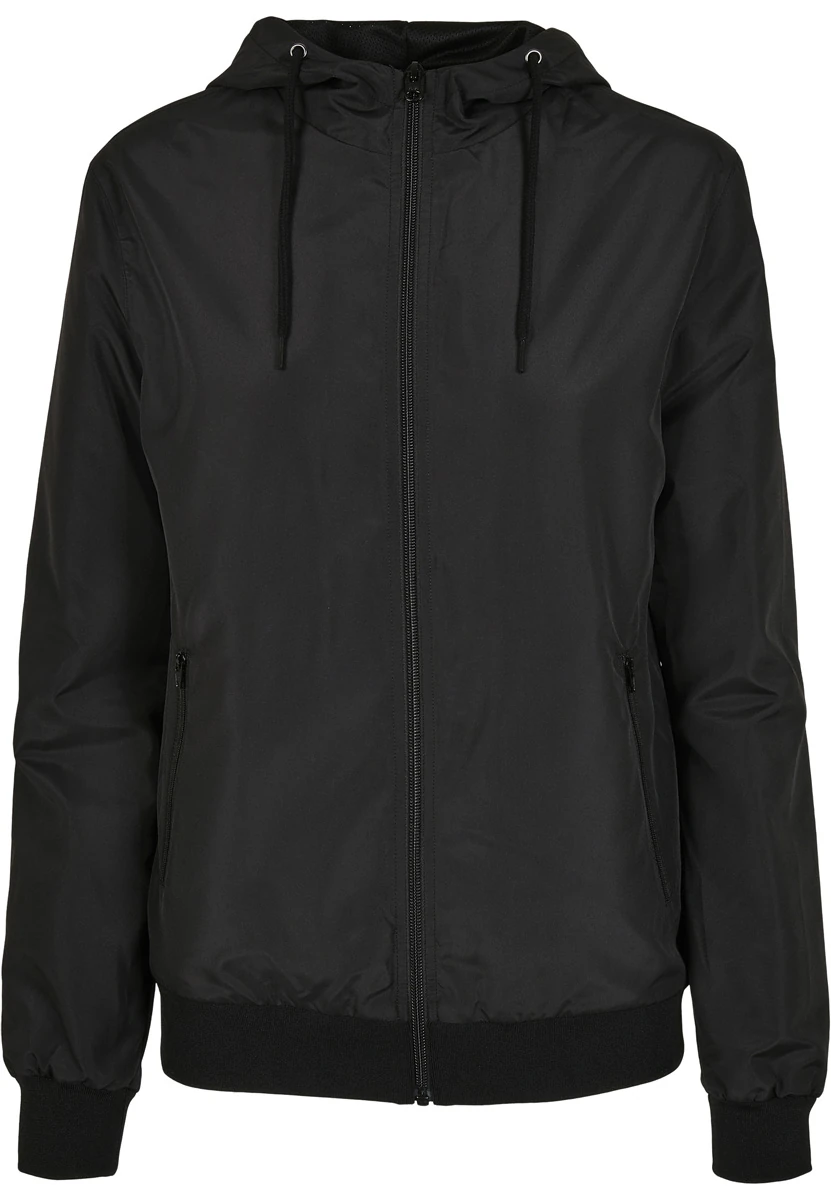 Build Your Brand Ladies Recycled Windrunner 