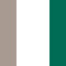 white / beige / kelly green
