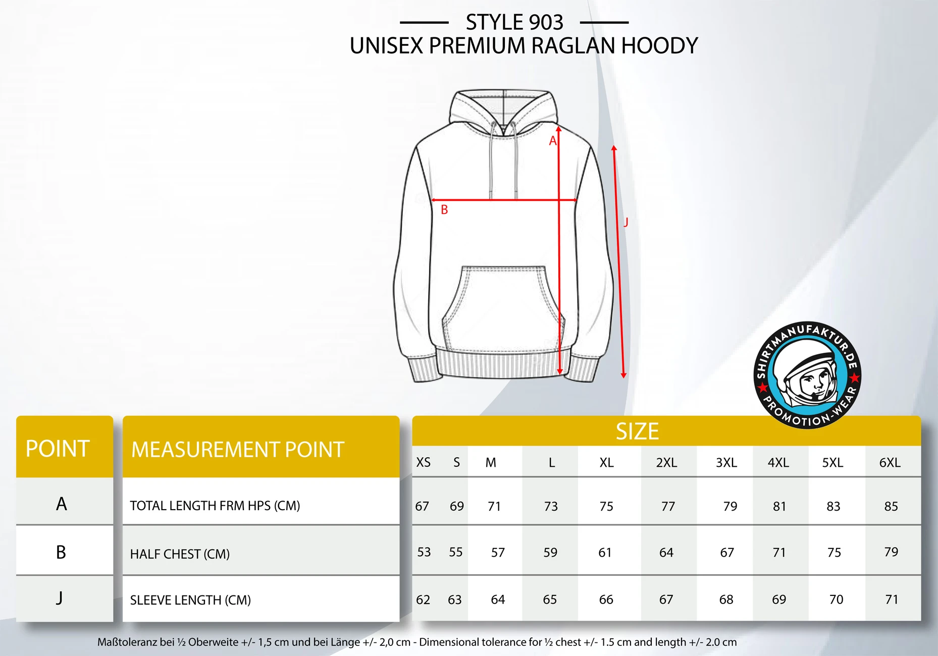 HRM Unisex Premium Raglan Hoody