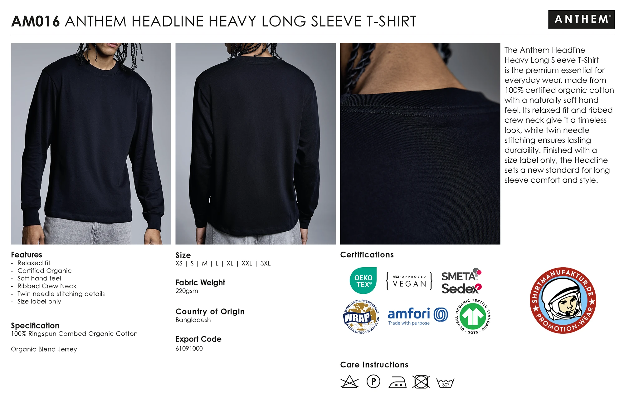 Anthem Headline Heavy Longsleeve