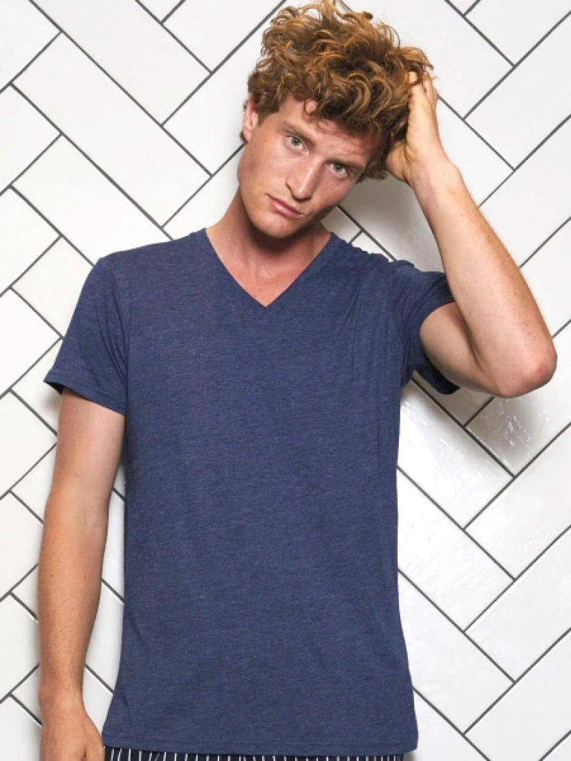 B & C Mens V-Neck Triblend T-Shirt