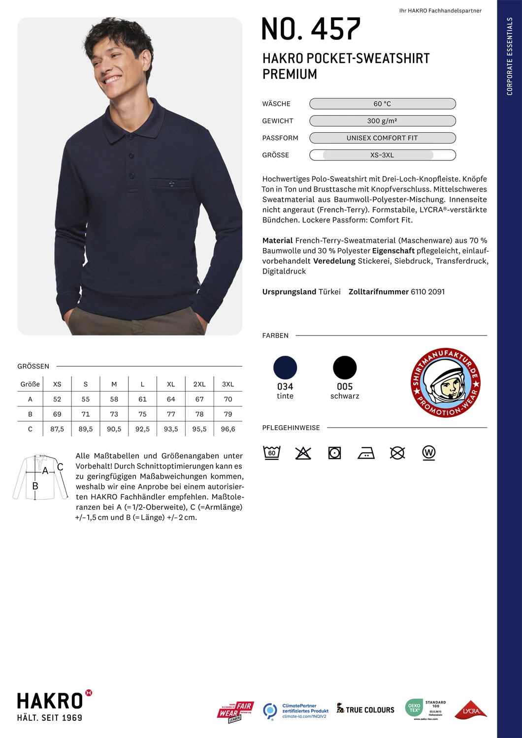 Hakro Pocket-Sweatshirt Premium