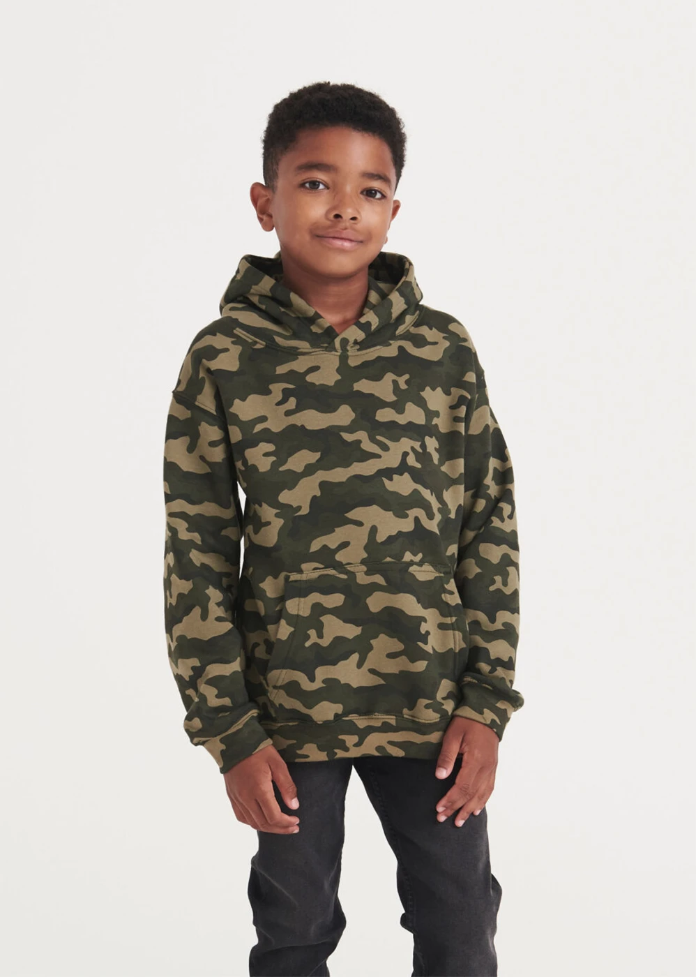 Just Hoods Kids Camo Hoodie