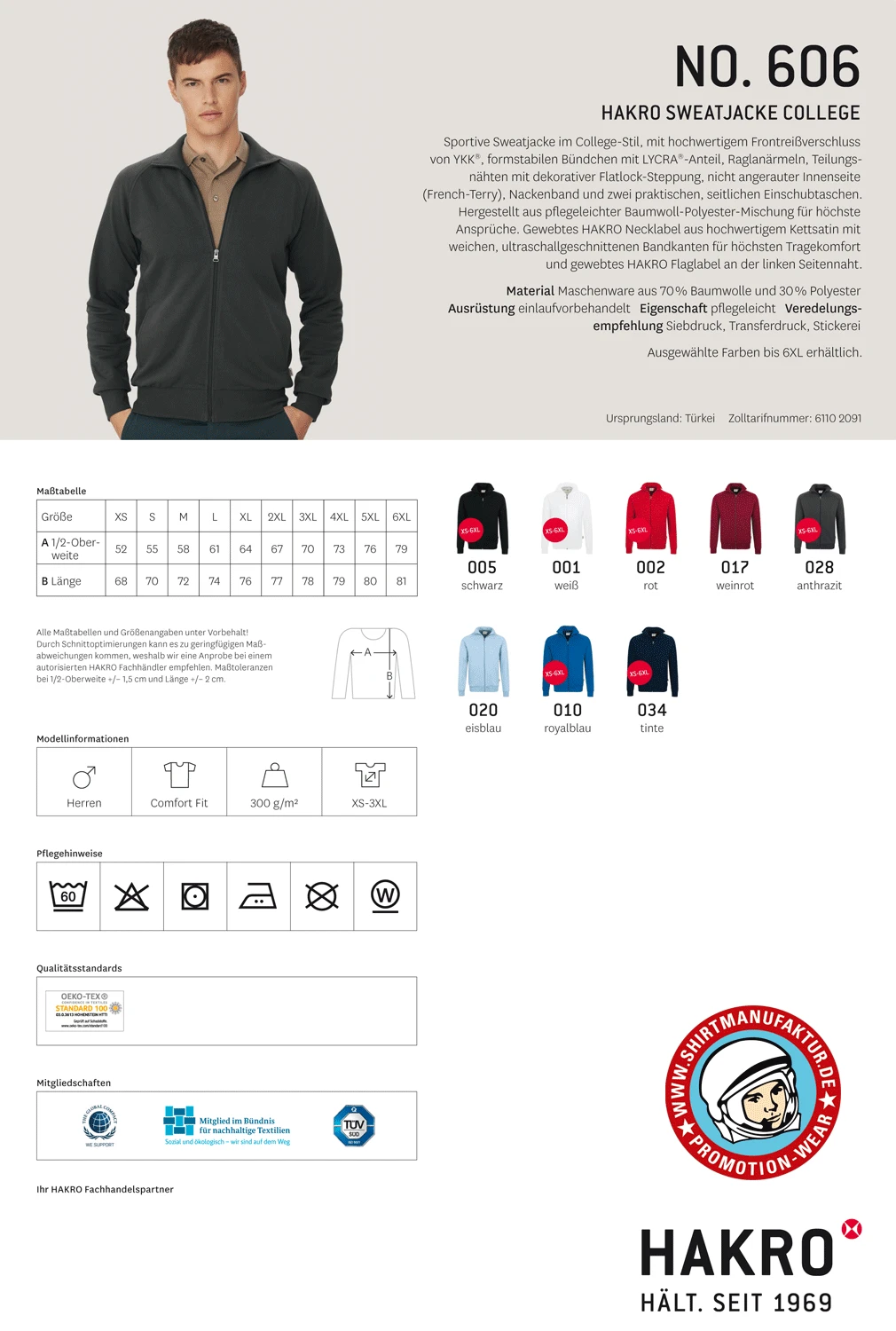 Hakro Sweatjacket Premium