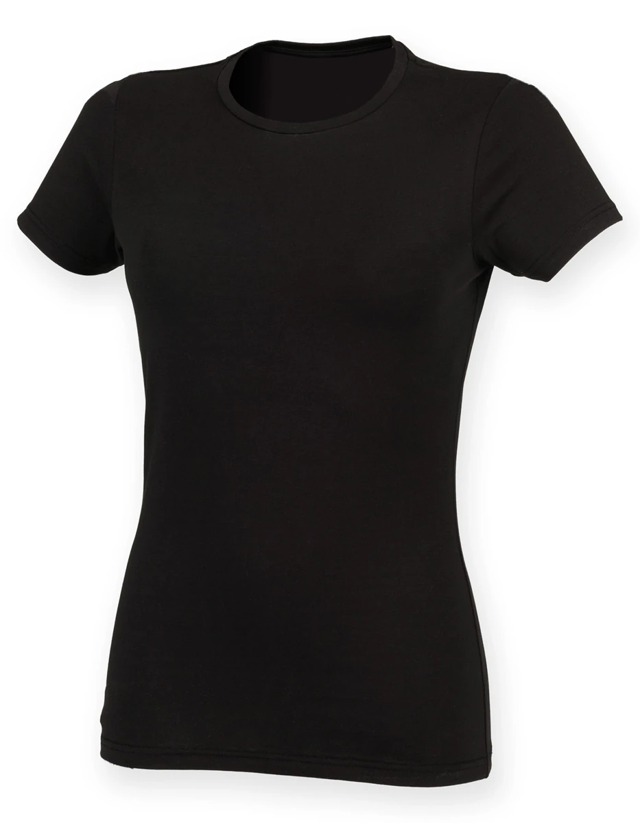 SkinniFit Womens Feel Good Stretch T
