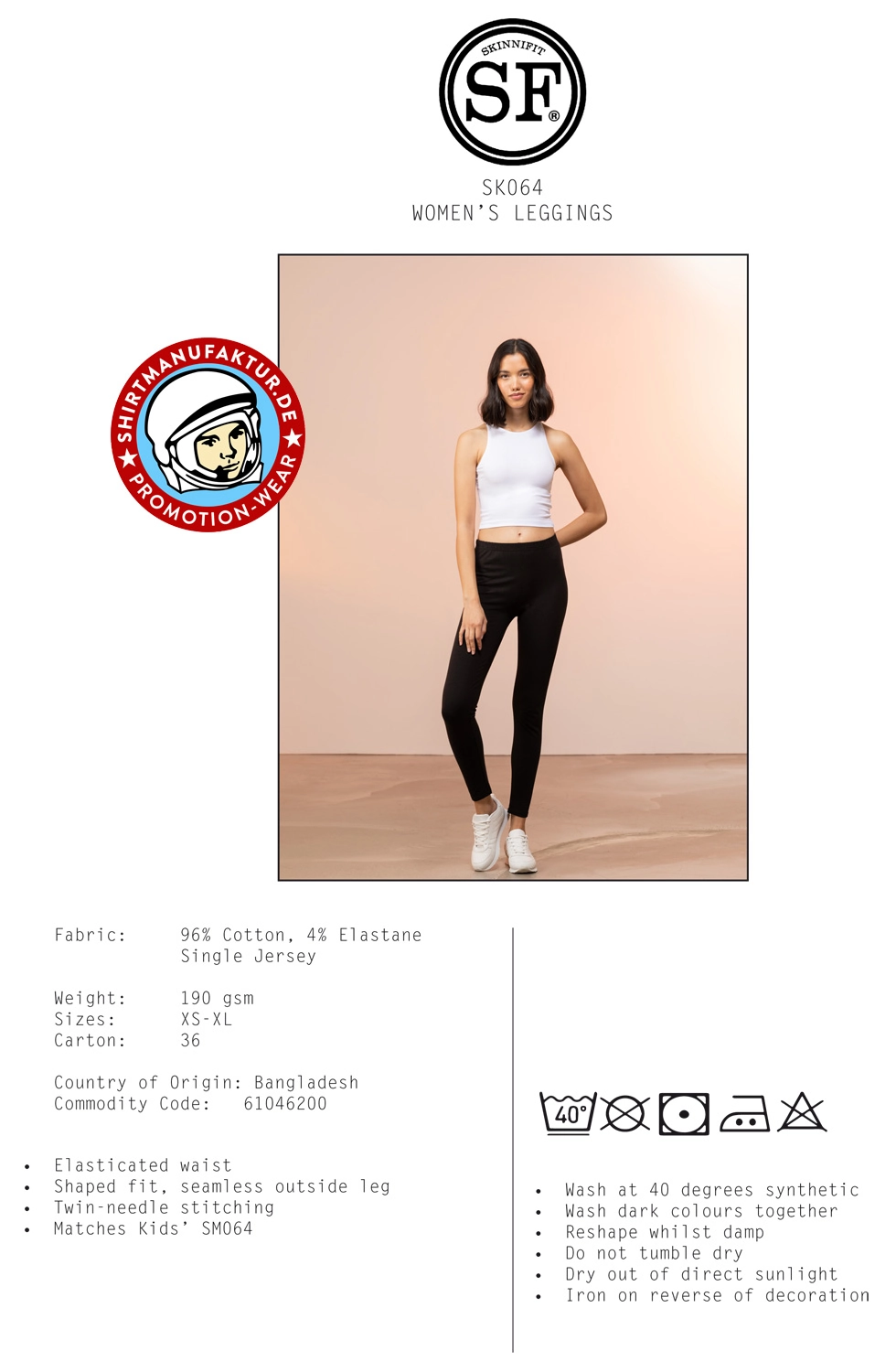 SkinniFit Womens Leggings