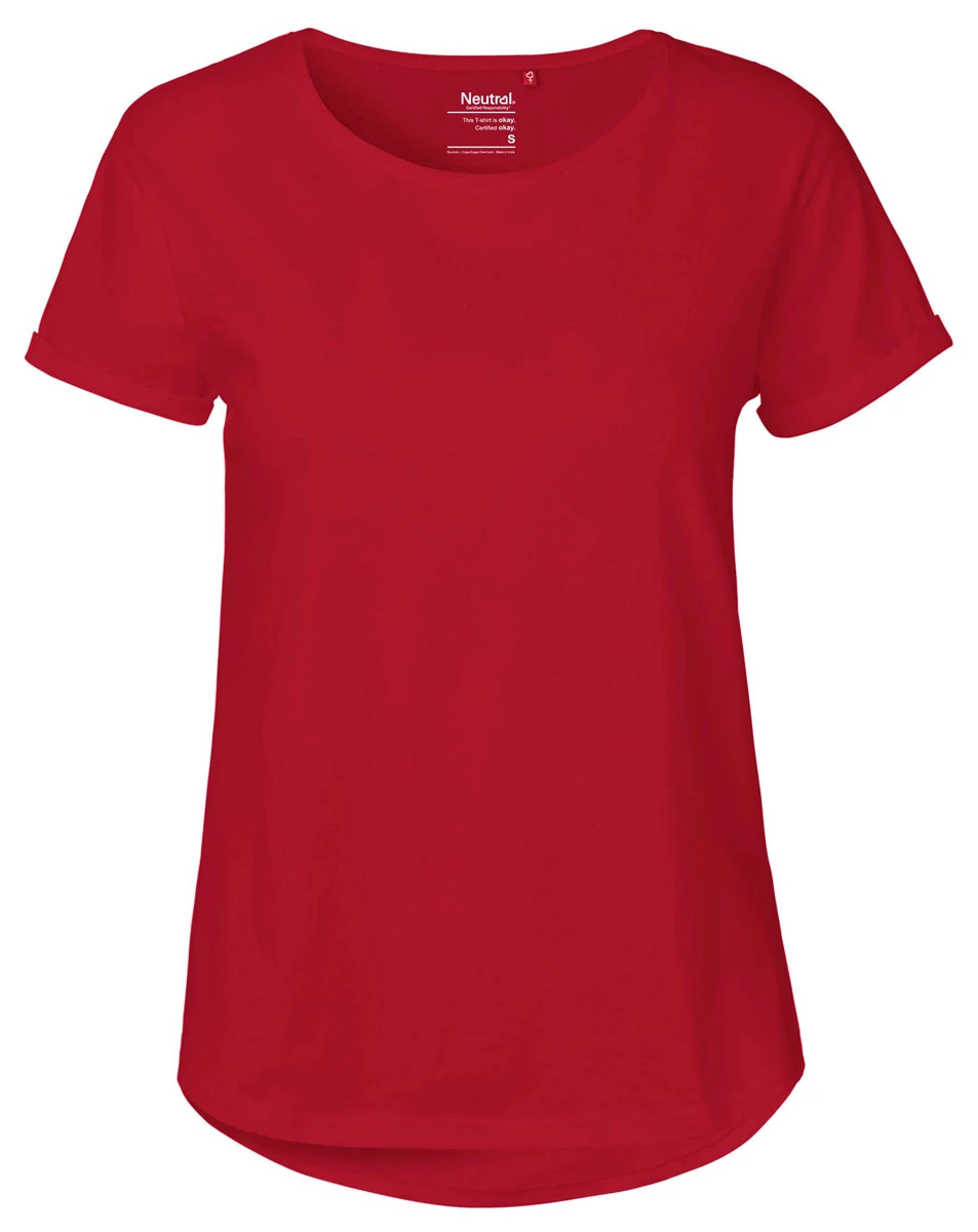 Neutral Ladies Roll Up Sleeve T-Shirt