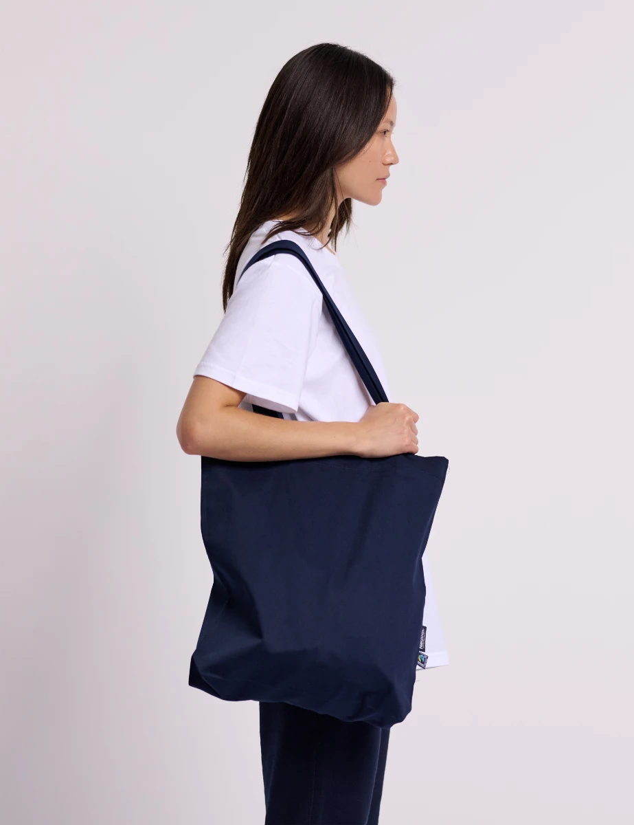 Neutral Twill Shopper Bag