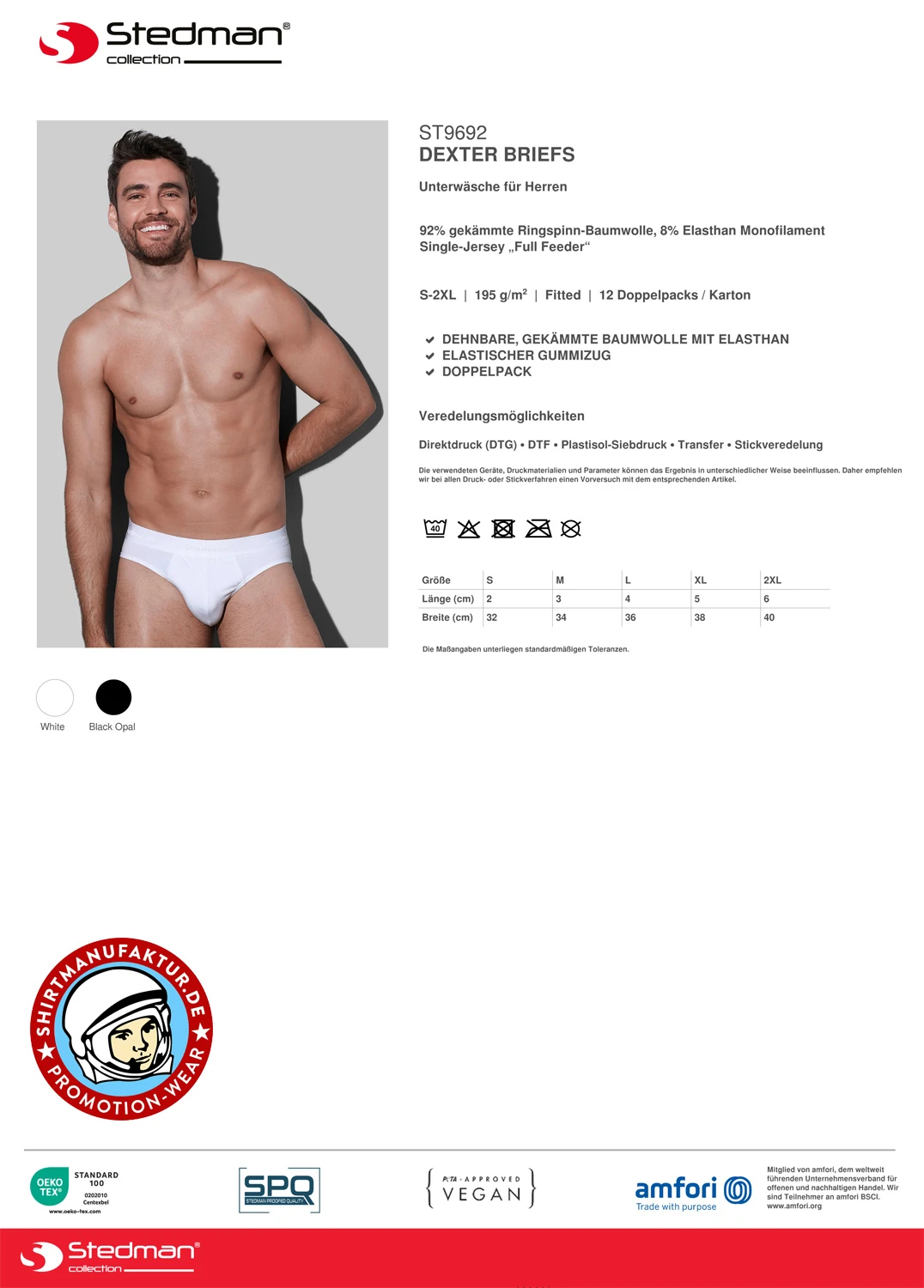 Stedman Dexter Briefs 2er Pack