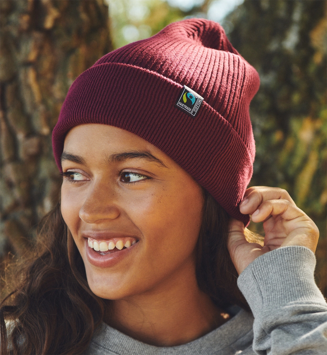 Neutral Mixed Knit Beanie