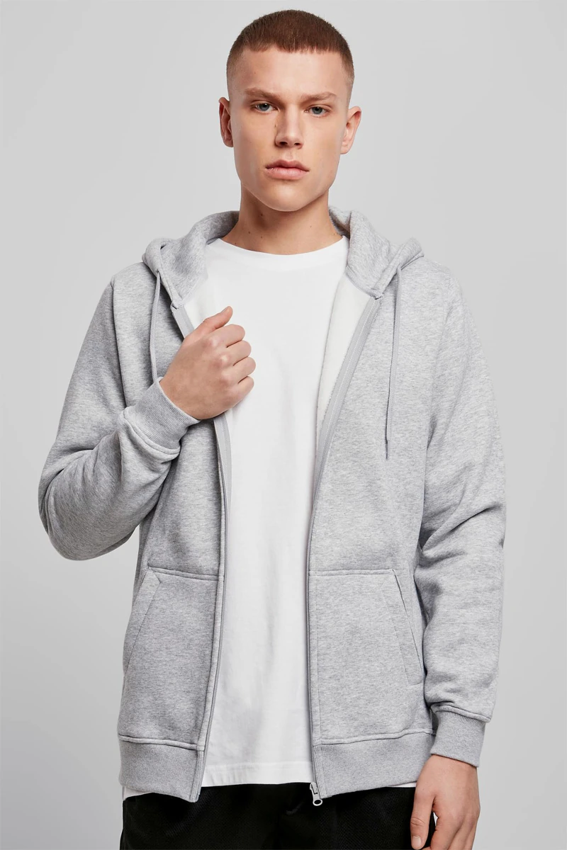 Build Your Brand Heavy Zip Hoody