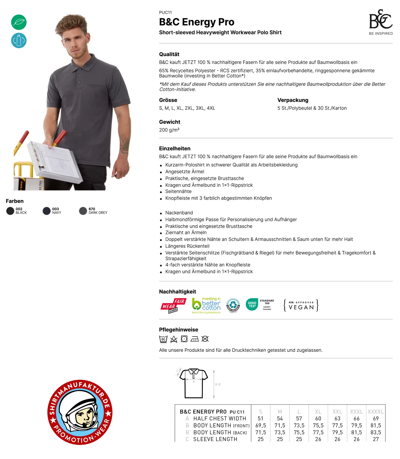 B&C Energy Pro Polo