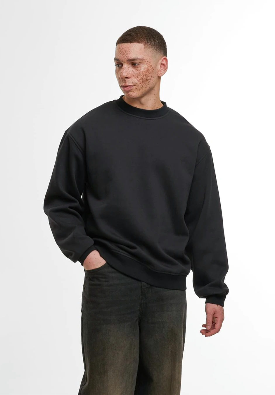 Build Your Brand Loose Fit Sweatshirt