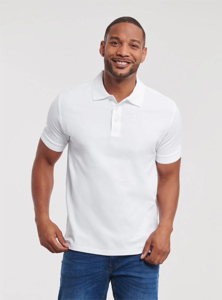 Russell Mens Ultimate Cotton Polo