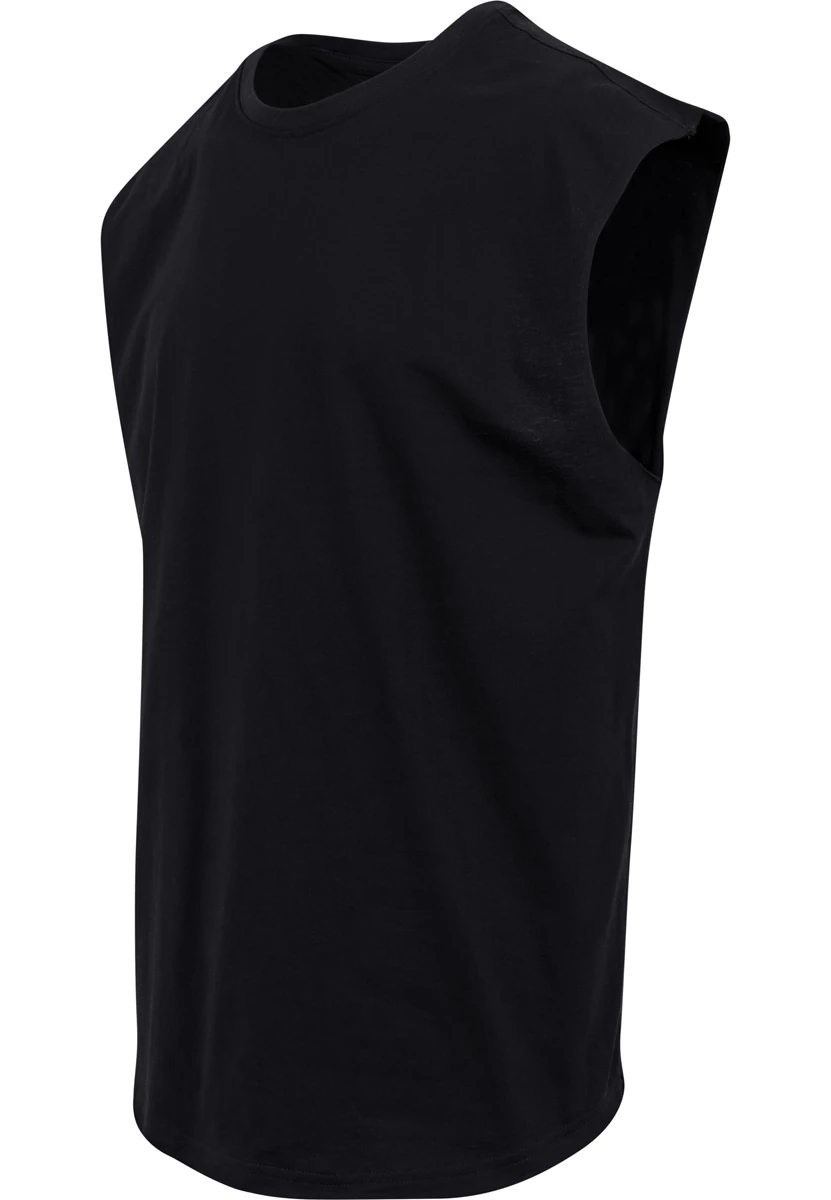 Build Your Brand, Sleeveless Tee BY049, black
