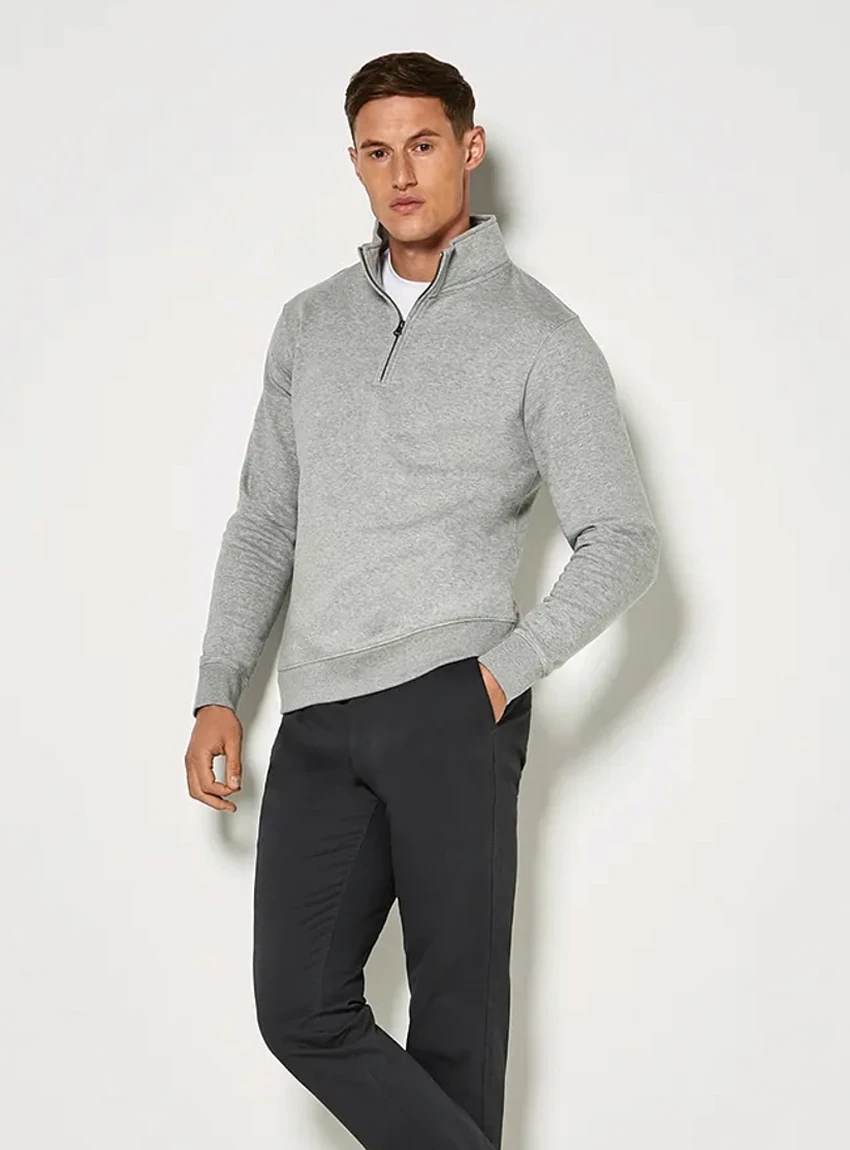 Kustom Kit Regular Fit 1/4 Zip Sweatshirt