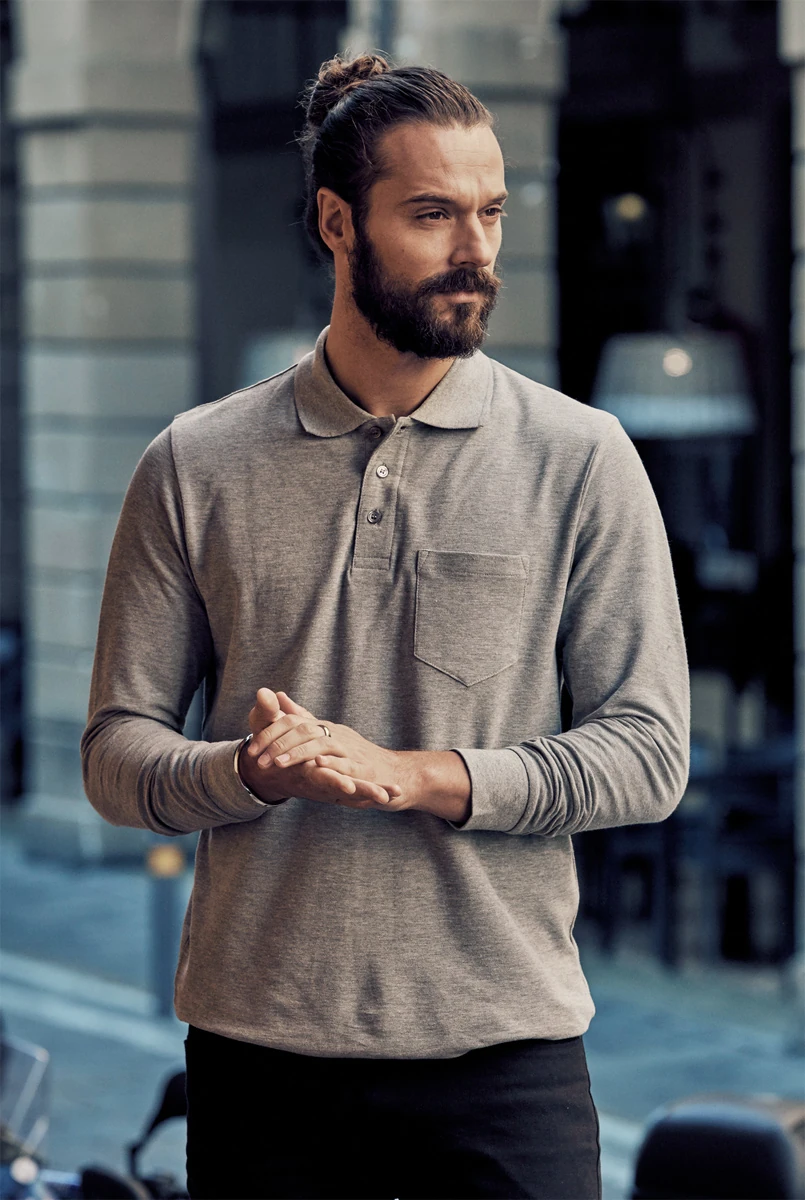 Clique Basic Polo Pocket Longsleeve