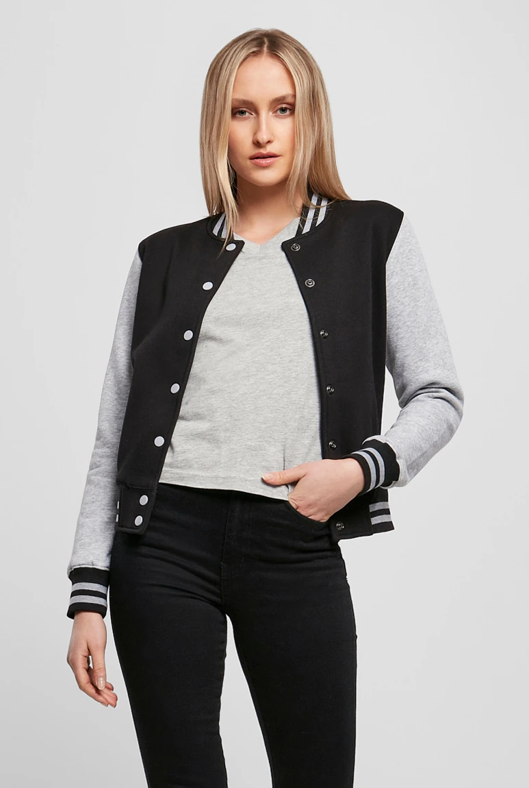 Build Your Brand Ladies Sweat College Jacket
