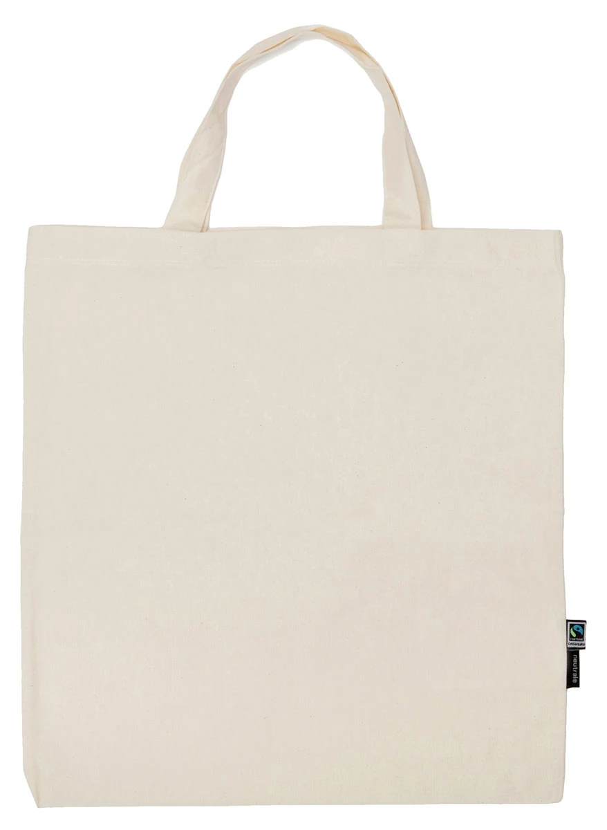 Neutral Shopping Bag Short Handles