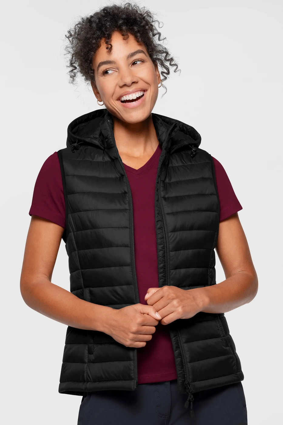 Hakro Ladies Hooded Loft-Vest