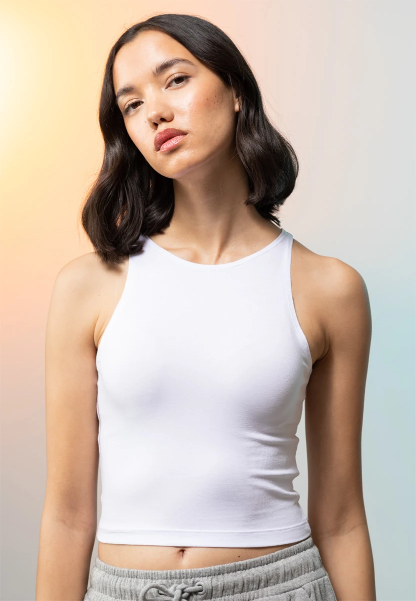 SkinniFit Womens Cropped Top