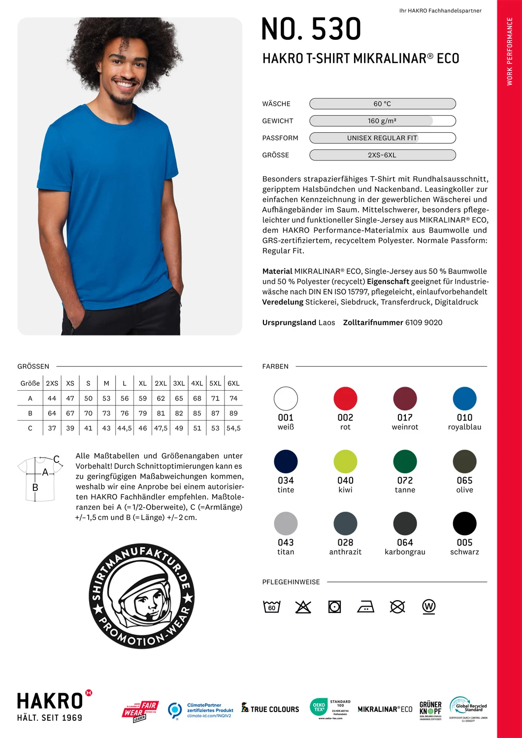 Hakro T-Shirt Mikralinar Eco