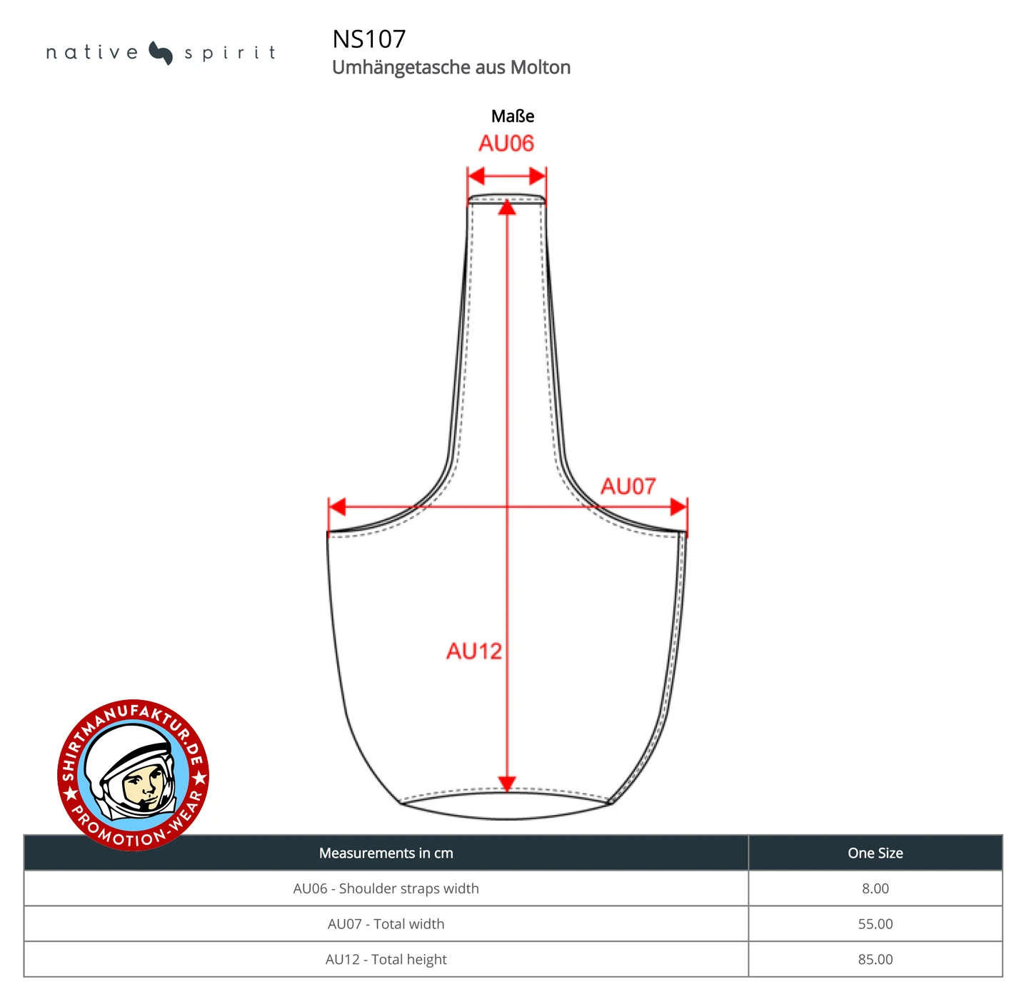 Native Spirit Organic Fleece Shoulder Bag