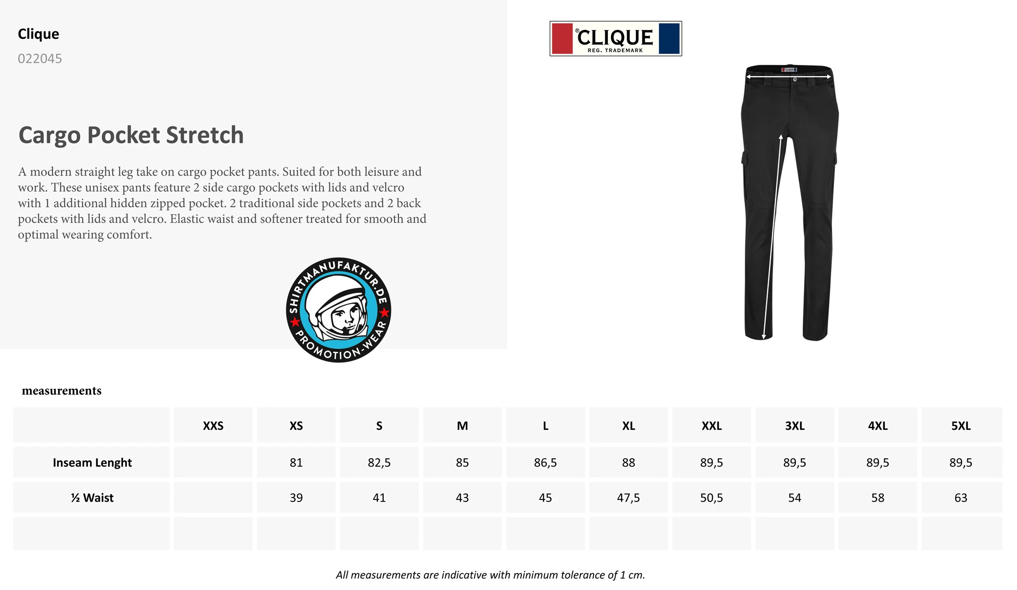 Clique Cargo Pocket Stretch